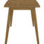 Table de salle à manger à pieds inclinés au fini châtaignier - Bois massif, rectangulaire pour un style Mid-Century moderne et élégant
