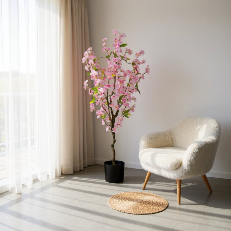 120Cm Artifcial Cherry Tree, Pink