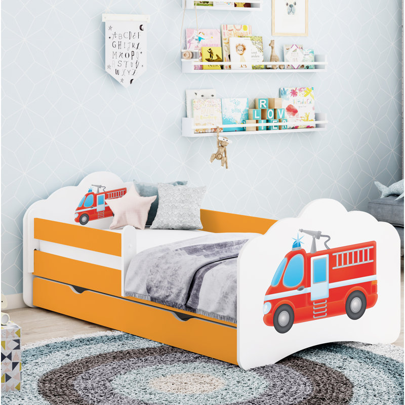 Rockridge Kids UK Toddler - DE 70 X 140 Cm with Drawers, Orange