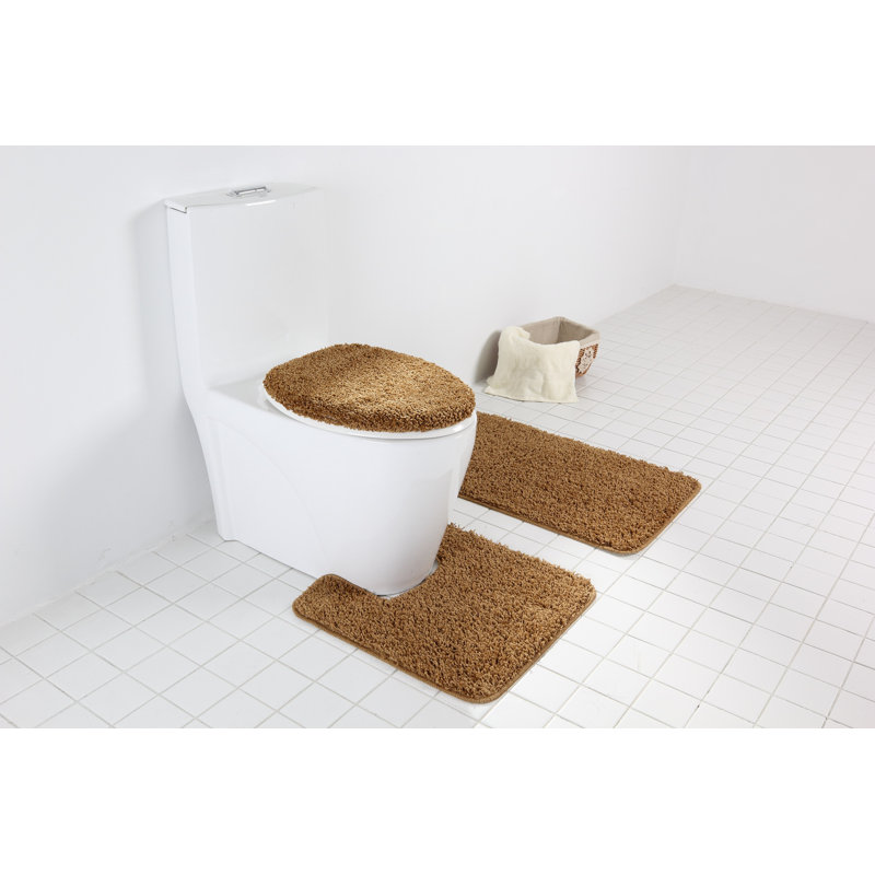 Saveion Non-Slip Bath Rug, Gold