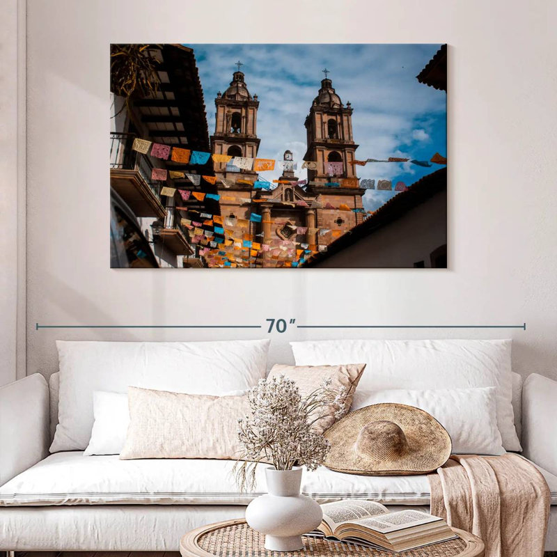 Adella Church In Valle De Bravo, 32" H x 48" W