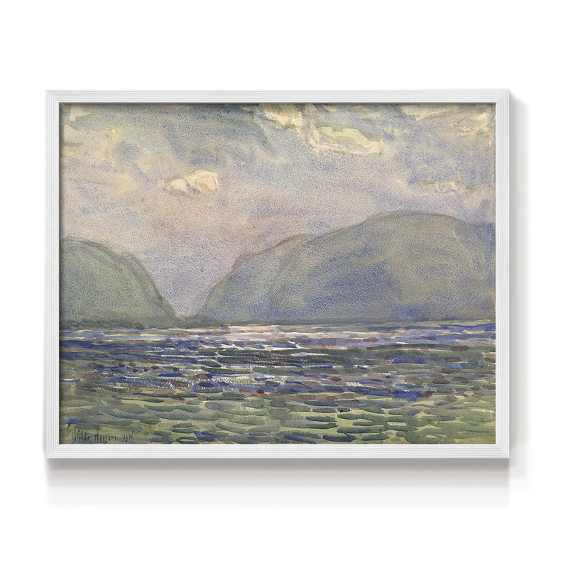 Paysages rétro - LXI - impression encadrée - réaménageable, H 16 po x l 20 po, Blanc