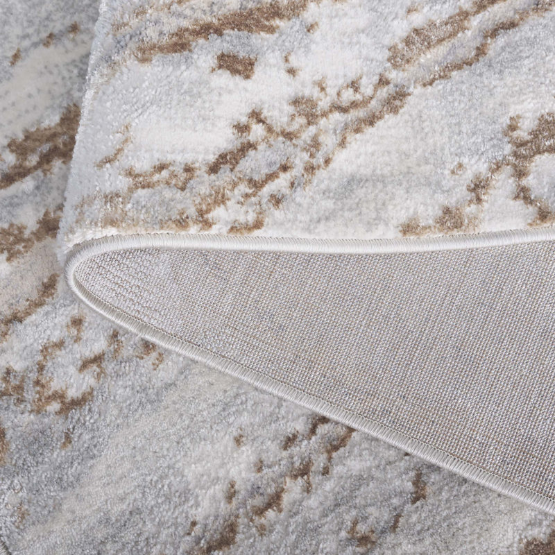Kayliann Performance Abstract Rug, Rectangle 5'3" x 7'