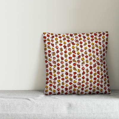  Fruit Square Pillow Cover & Insert