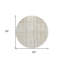 Tapis intérieur lavable rayé 8 pi