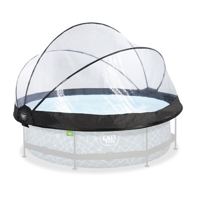 Sunshade Pool Canopy, Upf50+, Waterproof & Wind-resistant, Fiberglass Frame, Easy Install