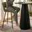 Berneta 30" Modern Round Pedestal Counter Height Dining Set With 2 Upholstered Stools-1191147544