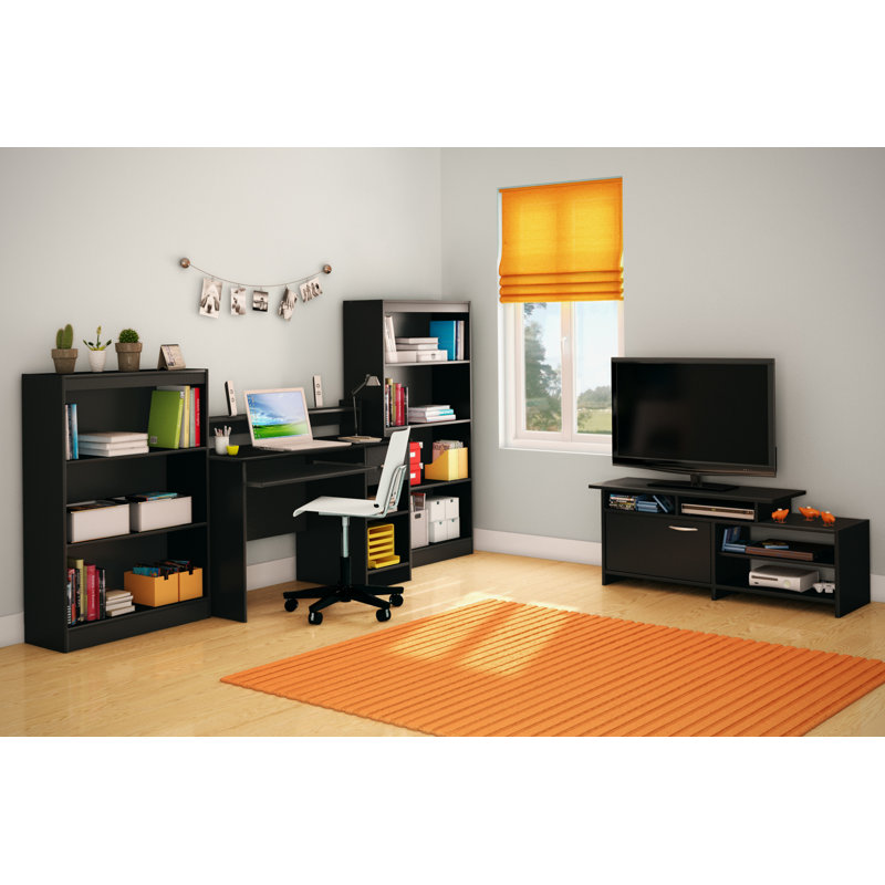 Axess Computer Desk, Pure Black