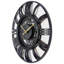 Horloge murale ronde de 15 pouces en plastique Gunnsteinn Gear, rouille