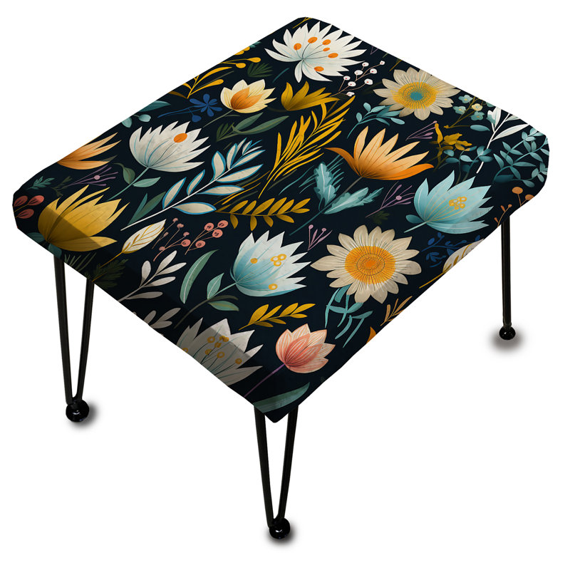 Mindfulness Sanctuary Mediation I - Botanical Rectangle Ottoman