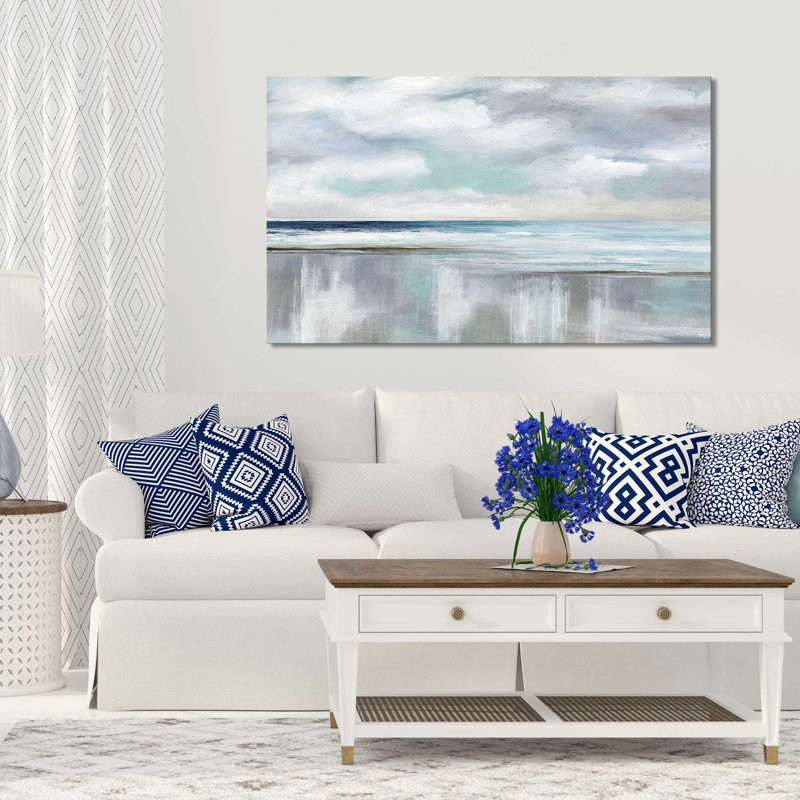 « Sunrise » de Nan, reproduction, H 28 po x l 48 po x P 1,5 po, Toile tendue