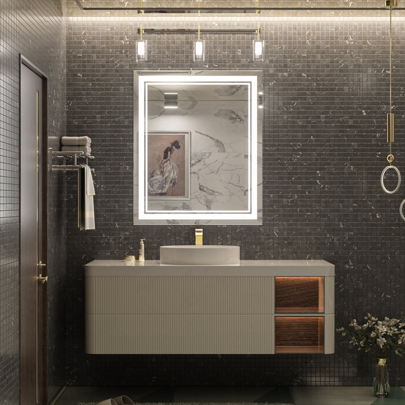 Miroir de salle de bain Kaelia, 30 po x 36 po