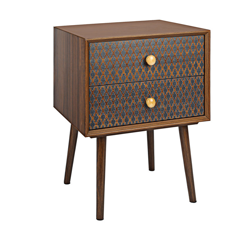 Table de chevet 2 tiroirs Kistin