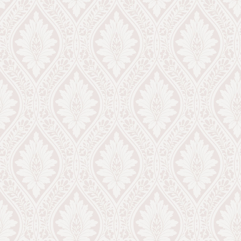 Florence Damask Wallpaper Roll, Blush