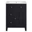 Meuble-lavabo 24 po avec lavabo en céramique 24 po, 2 tiroirs et 1 porte-388937216