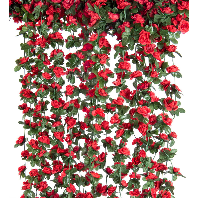 8 guirlandes de fleurs artificielles