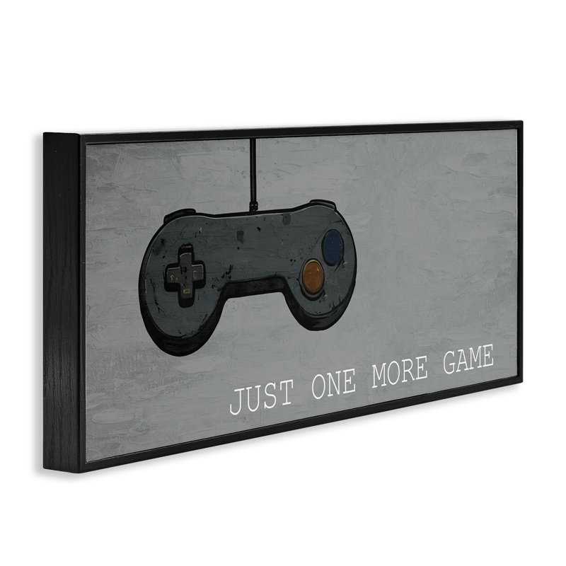 Just Just More Rustic Gaming, estampe numérique, design par Kim Allen, H 13 po x l 30 po, Giclée encadrée noir minuit