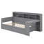 Lit de jour en bois avec tablettes de rangement, lit fonctionnel-1783237863