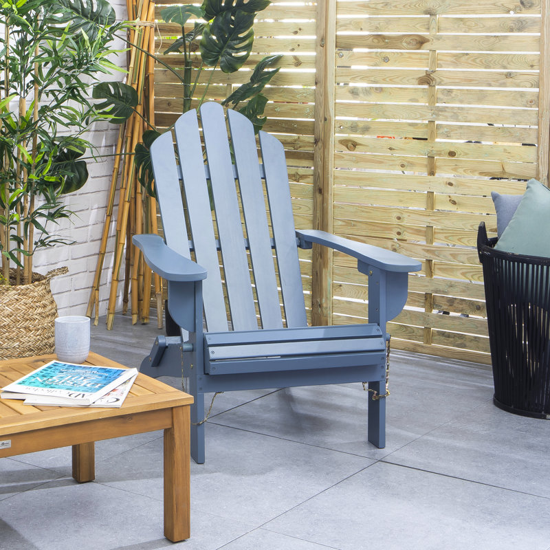 Gella Patio Dining Armchair with Cushion, Blue