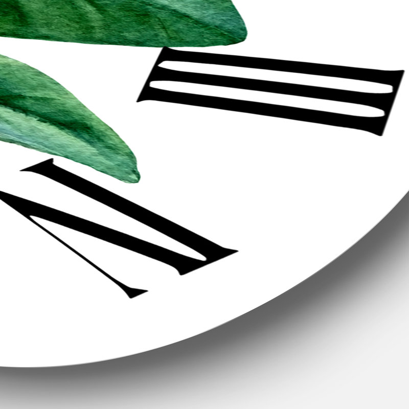Branche de mandarine en fleurs - Horloge murale traditionnelle, Grand