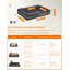 106.0x80.0x25.0cm Polyester Pet Bed