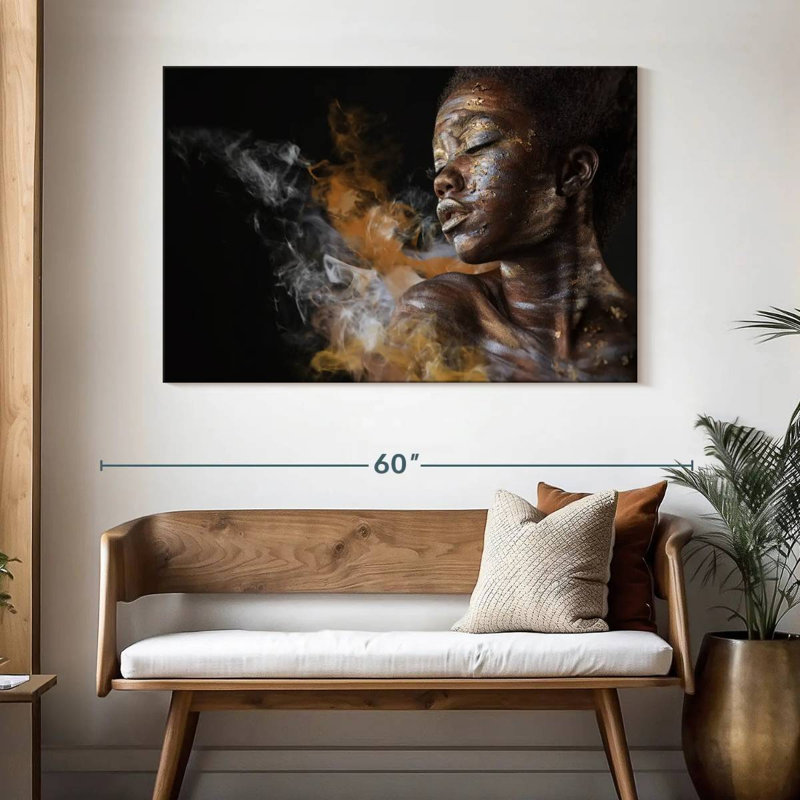 Corps de femme africaine brillante Senne, H 32 po x l 48 po