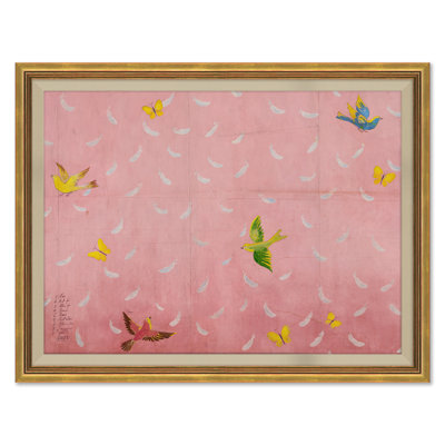 Feathers, Pink (var. 5) Print