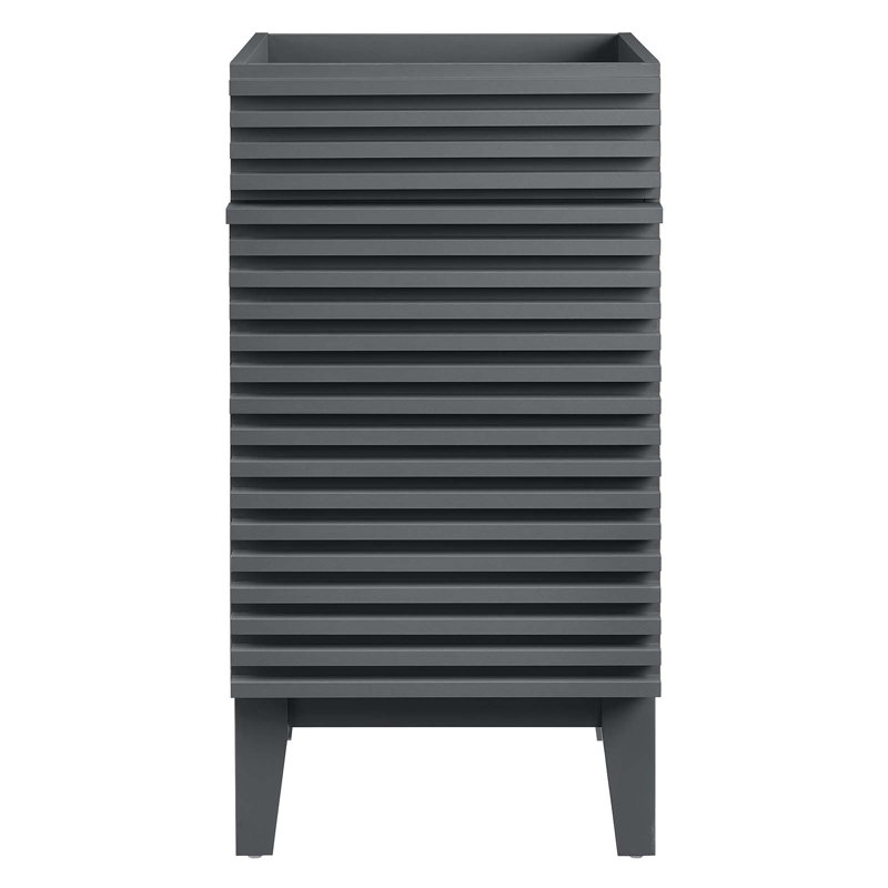 Meuble-lavabo 18 po Modway Render, gris