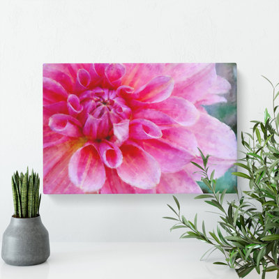 Pink Flower In Blossom - Wrapped Canvas