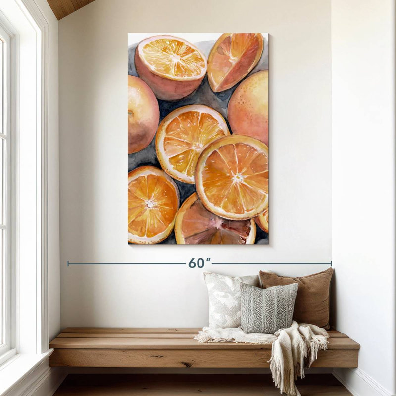 Yarlin Fruit Slices III, 48" H x 32" W