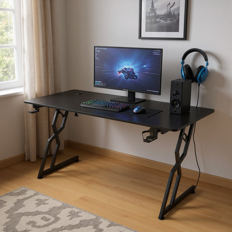 Steel Computer Desk, 74cm H x 140cm W x  60cm D