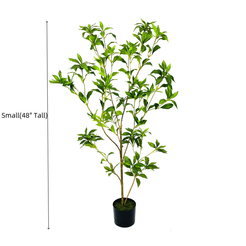 Faux arbre artificiel japonais Enkianthus, H 48 po x l 23 po x P 23 po