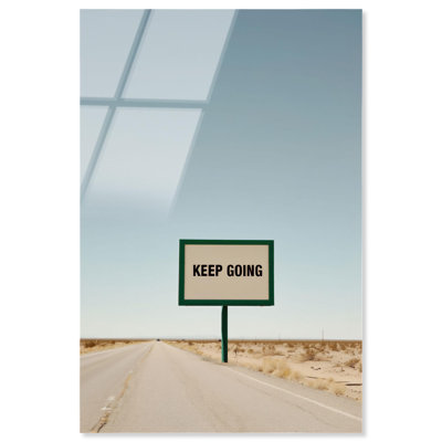 «Keep Going Acrylique», reproduction de photo par Notoriart, prêt à accrocher, 30 x 45