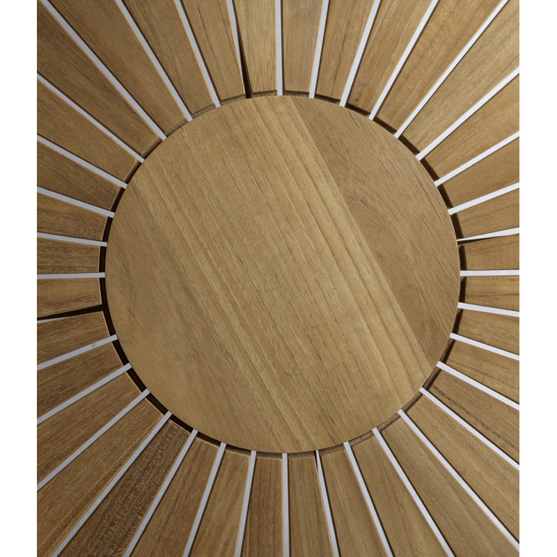 Sammen Outdoor Round Teak Garden Table