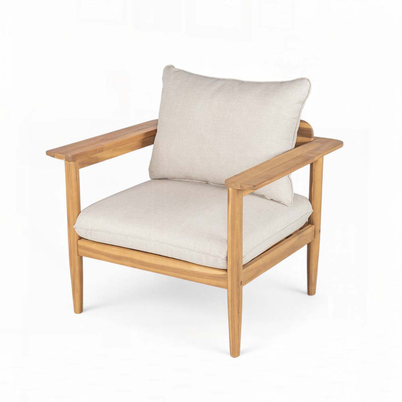 Méridienne d'extérieur en bois d'acacia