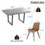 Ensemble de table rectangulaire 5 pièces Malaia avec 4 chaises assorties pour la salle à manger, la cuisine et les chambres-781728727