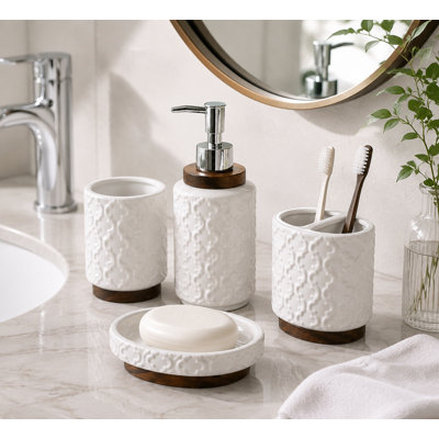 Ceramic Bathroom Accessories Set
