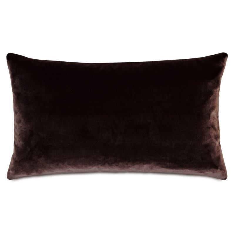 Coussin Brahms, Rectangle H 13 po x l 22 po, Chocolat