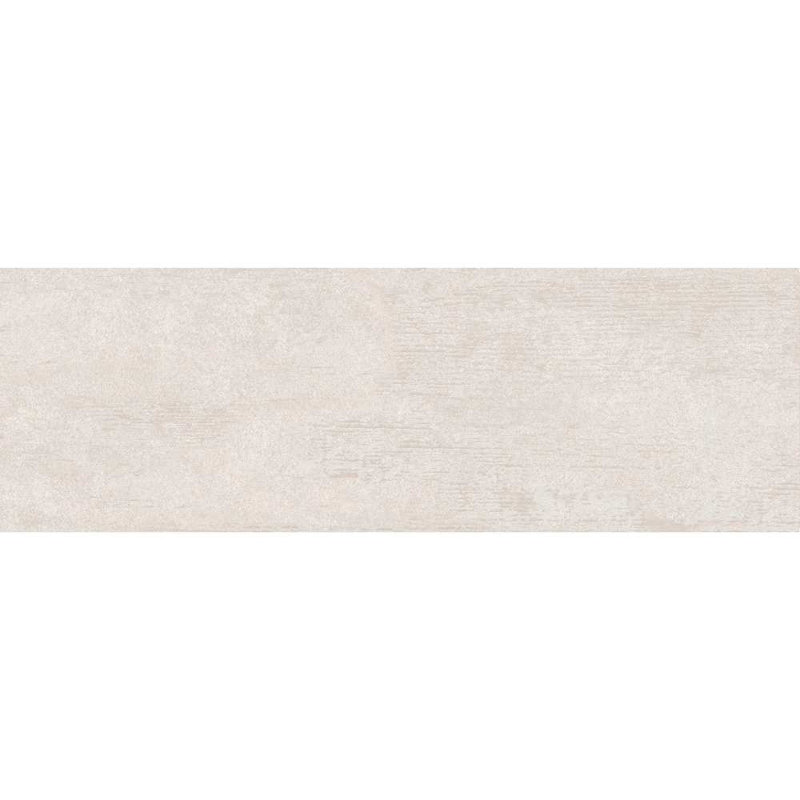 Crete 12'' x 40'' Ceramic Stone Look Wall Tile, Blanco