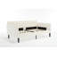 Lit de jour rembourré en velours beige Elena-711057739