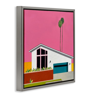 Cadre flottant rose Sunkissed Suburbia, design par Jan Weiss