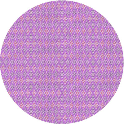 Tapis de zone rose à motif