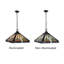 Abat-jour de plafond de style mission 1 lumière CHLOE Lighting INNES Tiffany