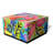Reverse Printed Beveled Art Glass Cocktail Table Beveled Glass Top Coffee Table