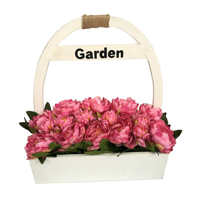 Peony Arrangement in Basket
