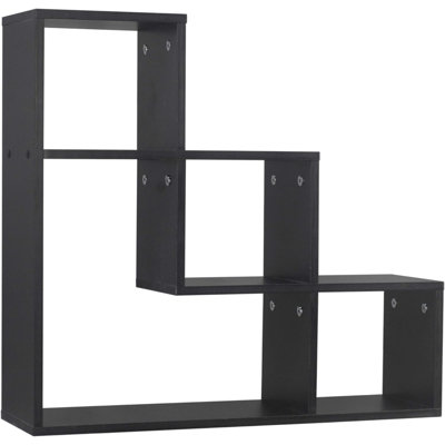 Bonita 3 Piece Manufactured Wood,Metal Floating Shelf