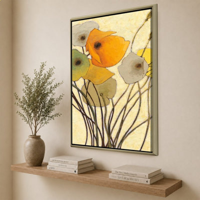 «Pumpkin Poppies I» par Shirley Novak - impression sur toile