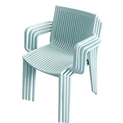 Warm Grey, 4Pcs, Stackable Plastic Armchairs, All-Weather Durability, Ergonomic Design, High-Grade Pp, -, , Lightweight, , No Assembly, Patio, Study 4Pcs Modern Grey Armchairs For Indoor/Outdoor,