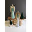 Ensemble de 2 anges de Noël en métal peint Kalalou H 35,5 po