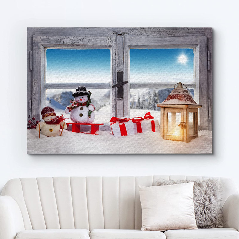 «Christmas Holiday Celebration», impression sur toile tendue, H 12 po x l 18 po x P 1,5 po